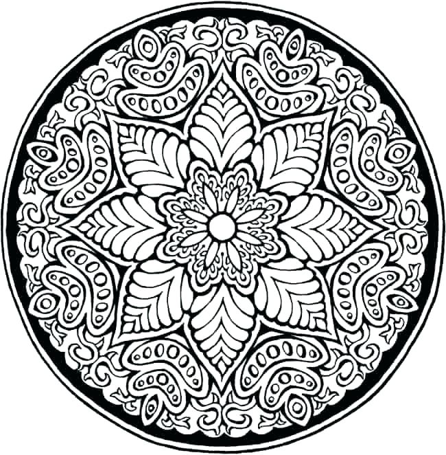 Intricate Mandala Coloring Pages 650x662 Intricate Mandala Coloring Pages