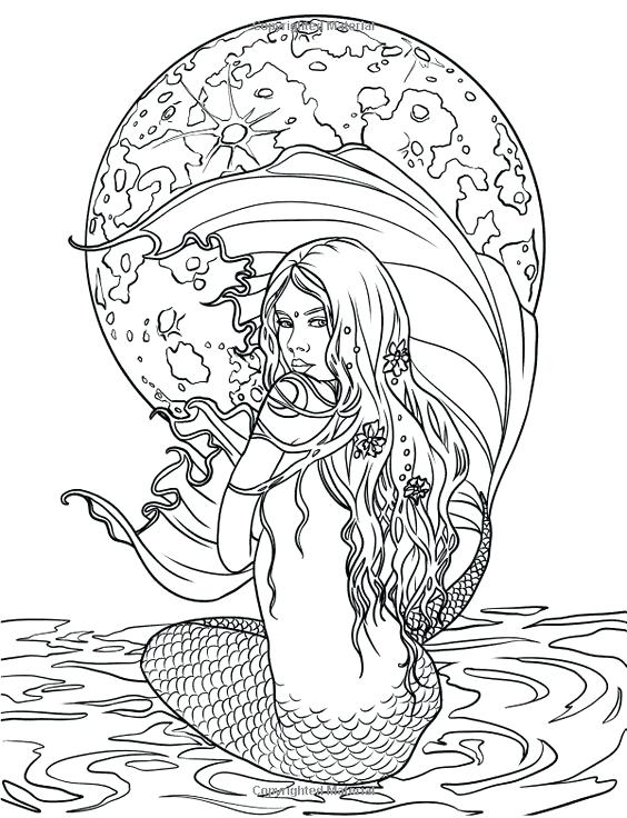 564x736 Mermaid Coloring Pages Merm Marvelous Mermaid Coloring Pages