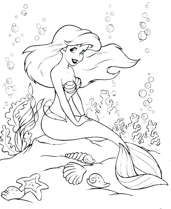 550x670 Merman Coloring Pages Princess Mermaid Coloring Pages Little
