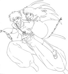 236x259 Inuyasha Coloring Page