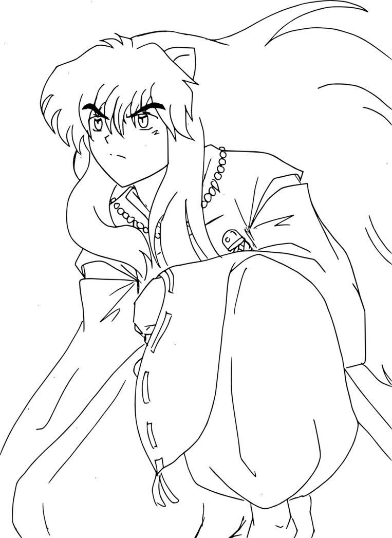 Inuyasha Coloring Pages 763x1047 Inuyasha Coloring Pages