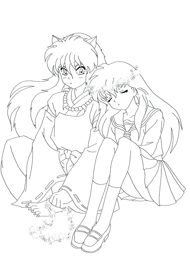 Inuyasha Coloring Pages Coloring Pages Coloring Book Together 735x1041 Inuyasha Coloring Pages Coloring Pages Coloring Book Together