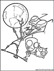 228x300 Invader Zim Gir Coloring