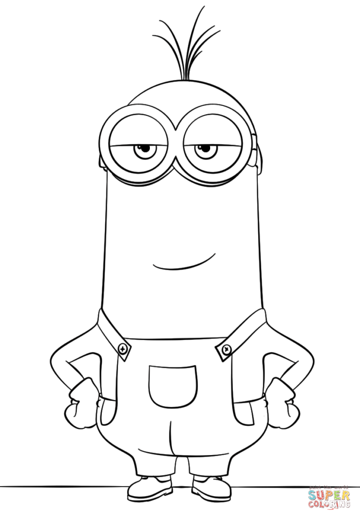 711x1024 Minion Coloring Pages To Print Kevin Page Free Printable Click