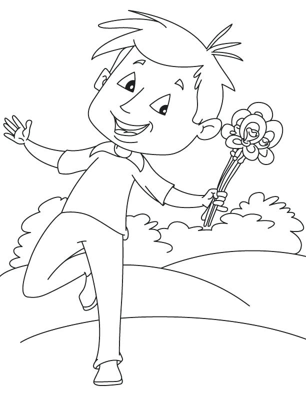 Iris Flower Colouring Page Happy Boy With Coloring Download Free 612x792 Iris Flower Colouring Page Happy Boy With Coloring Download Free