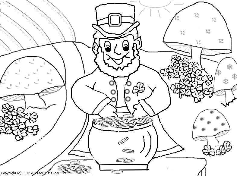 786x584 Leprechaun Coloring Pages