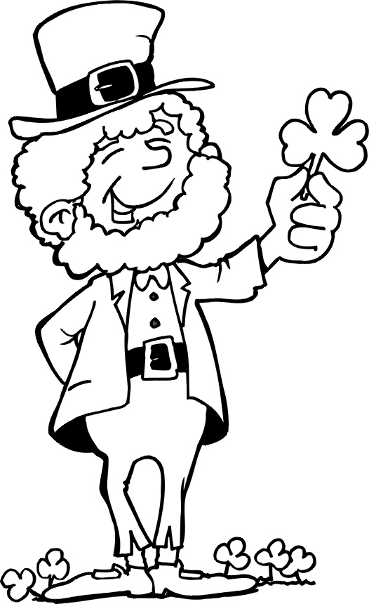 526x860 Leprechaun Coloring Pages To Print Awesome Leprechaun Coloring