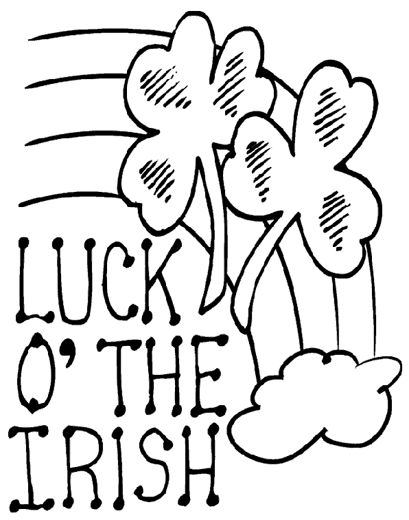 596x756 Luck Of The Irish Coloring Page Amp Coloring Book