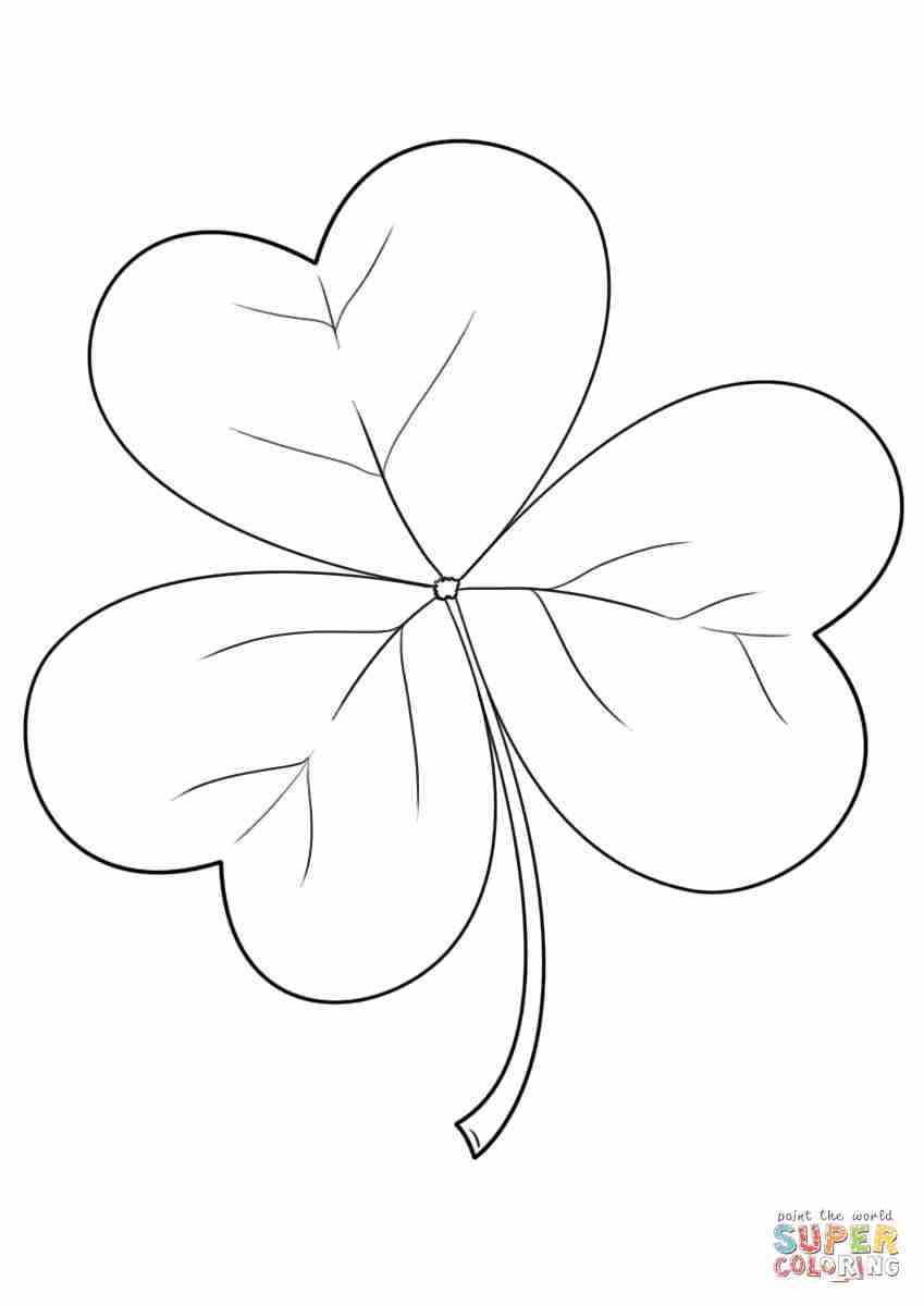 849x1200 Perspective Shamrock Color Page And Leprechaun