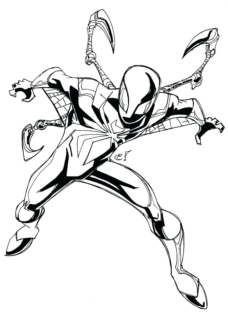 800x1138 Coloring Pages ~ Spider Coloring Pages Iron Captain Man To Print