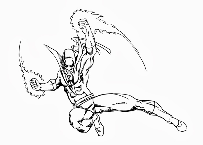 10 Iron Fist Coloring Pages Printable for Kids and Adults