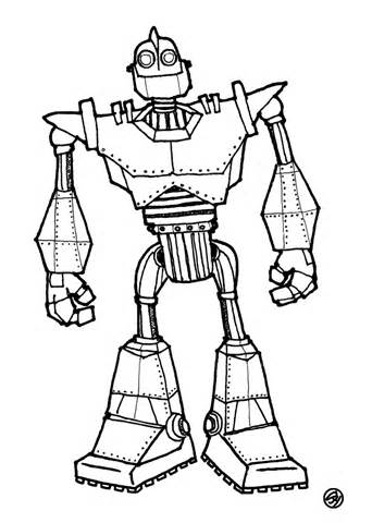 342x480 Iron Giant Coloring Pages