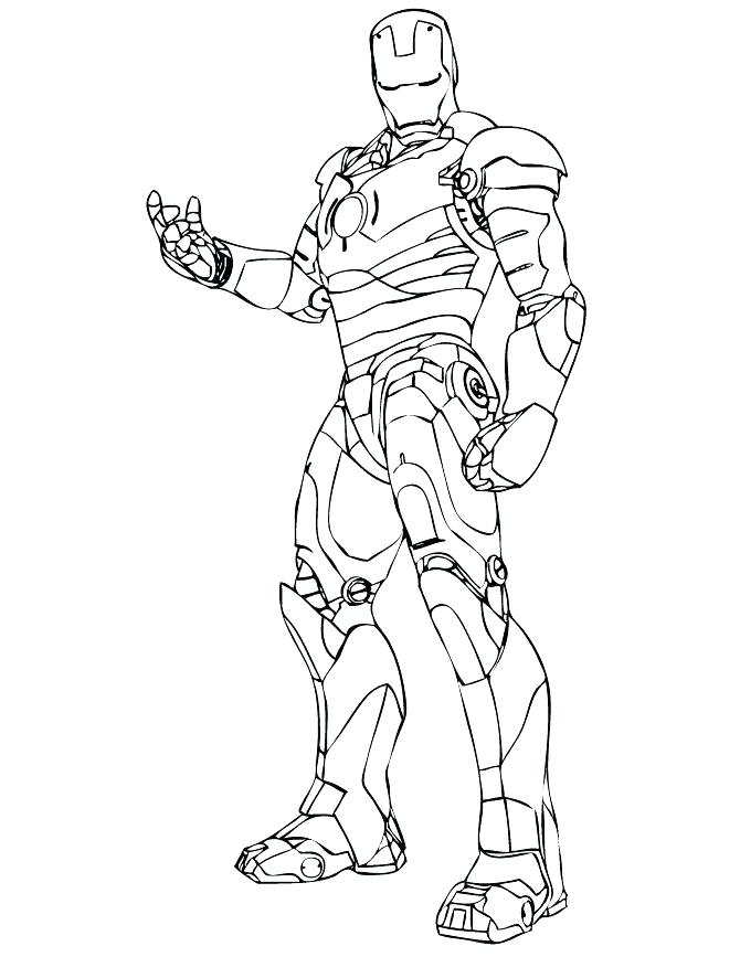 670x867 Ironman Printable Coloring Pages