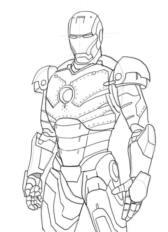 550x759 Iron Man 3 Coloring Pages