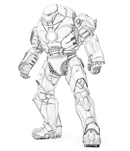429x500 Iron Man 3 Coloring Pages
