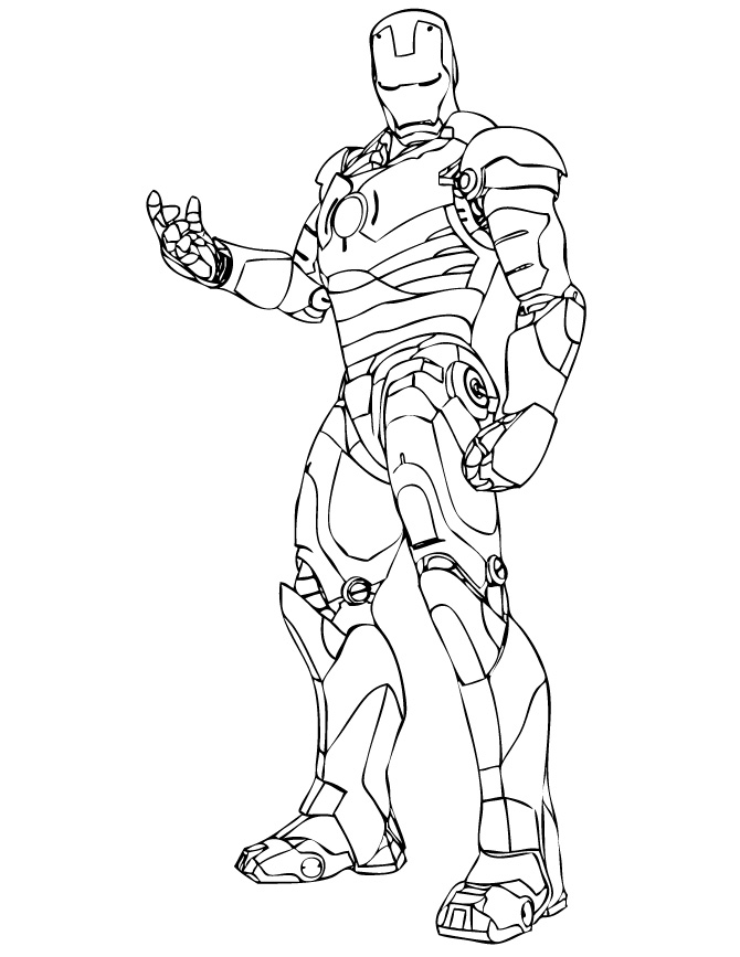 670x867 Wonderful Iron Man Coloring Pages For Kids