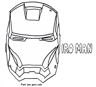 Print Out Superheroes Iron Man Mask Coloring Pages 373x338 Print Out Superheroes Iron Man Mask Coloring Pages