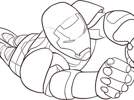Iron Man Flying Coloring Pages