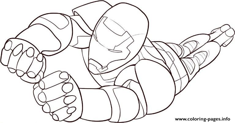 768x404 Free Flying Iron Man 40b6 Coloring Pages Printable
