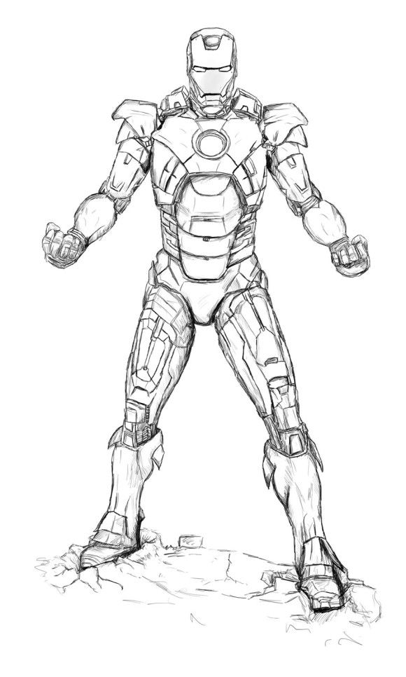 580x966 Iron Man Printable Coloring Pages
