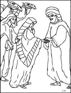 236x310 Bible Story Coloring Pages Isaac Rebekah Bgcentrum