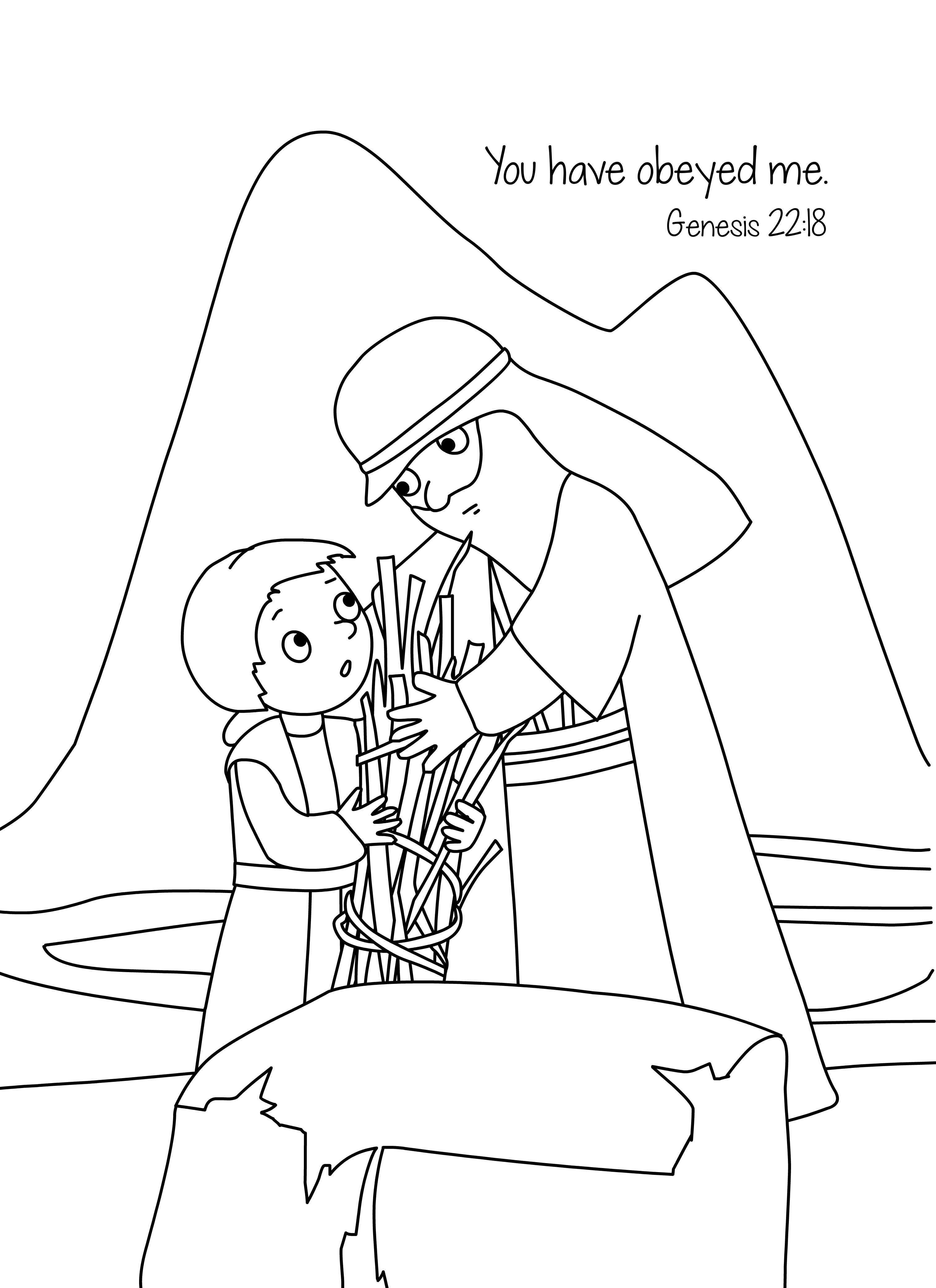 Free Bible Coloring Page Isaac And The Sacrifice 3028x4167 Free Bible Coloring Page Isaac And The Sacrifice