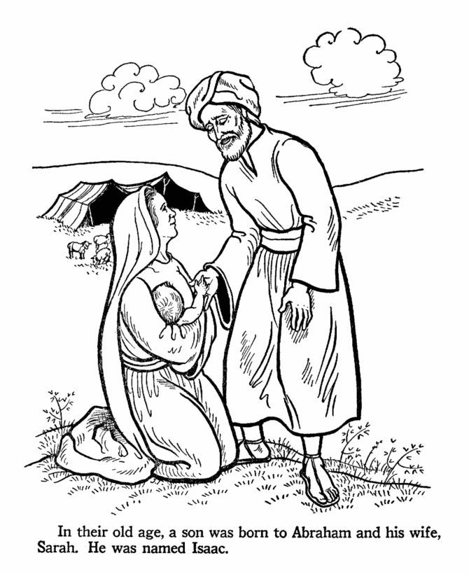Abraham Bible Story Coloring Pages Patience Isaac Is Born 670x820 Abraham Bible Story Coloring Pages Patience Isaac Is Born