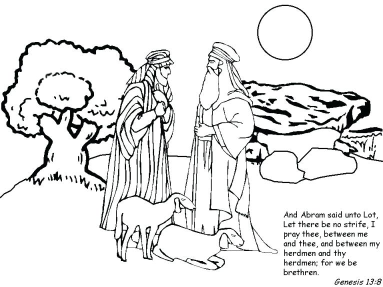 Abraham And Sarah Coloring Page Coloring Pages Com Toddler Bible 766x574 Abraham And Sarah Coloring Page Coloring Pages Com Toddler Bible