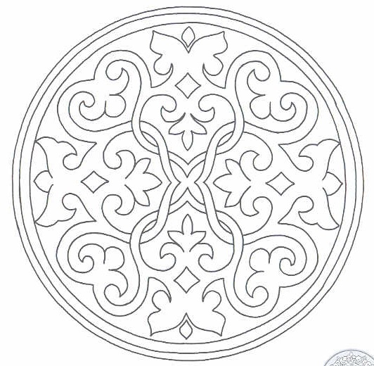 532x520 Islamic Art Coloring Pages