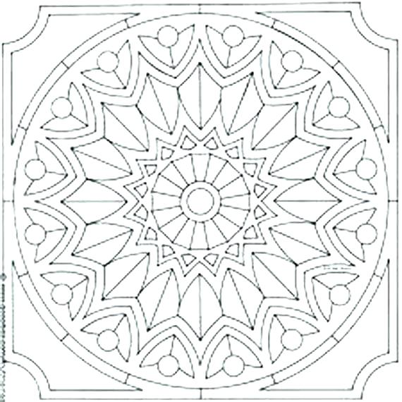 570x570 Islamic Coloring Pages Colouring Pattern 1 Islamic Art Coloring