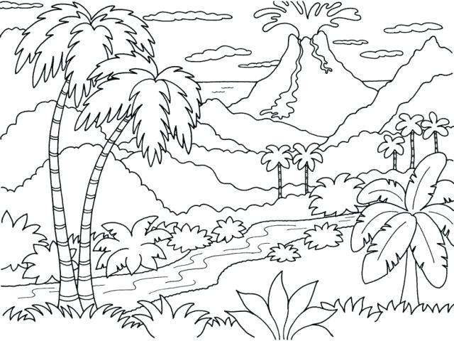 640x480 Island Coloring Pages Shippa.co