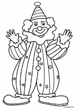 Clown Coloring Pages Coloring Pages For Kids To Print 236x344 Clown Coloring Pages Coloring Pages For Kids To Print