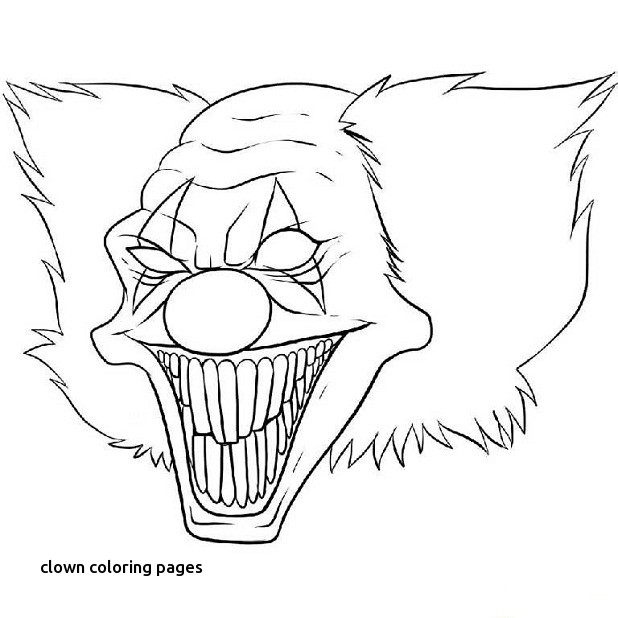 Clown Coloring Pages Adults 618x618 Clown Coloring Pages Adults