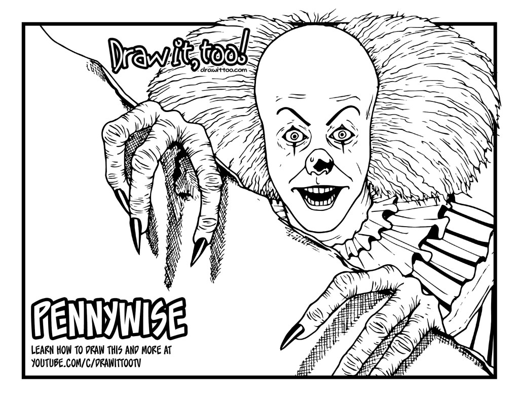 Wonderfull Design Pennywise Coloring Pages How To Draw Pennywise 1024x791 Wonderfull Design Pennywise Coloring Pages How To Draw Pennywise