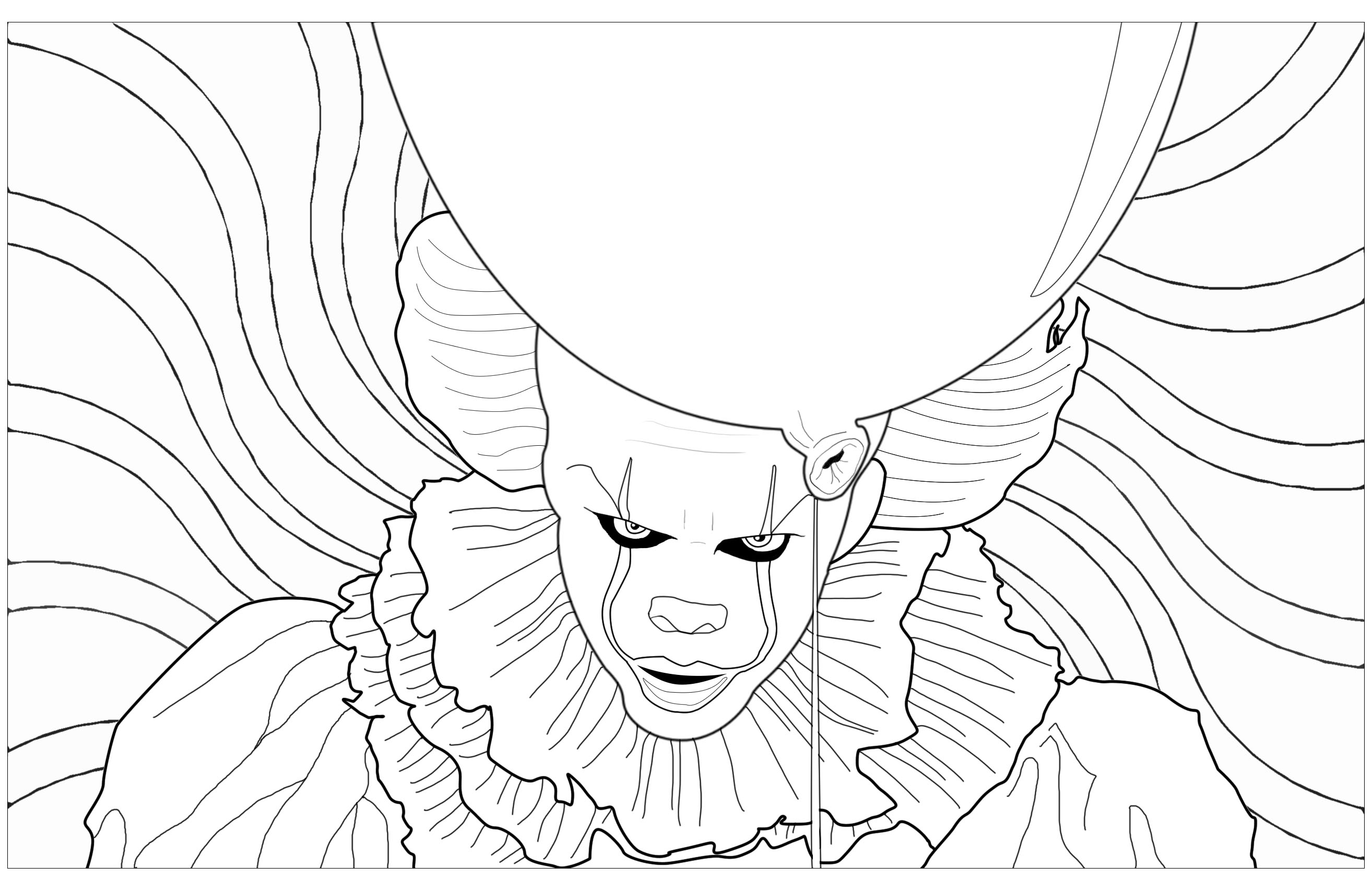 It The Clown Coloring Pages