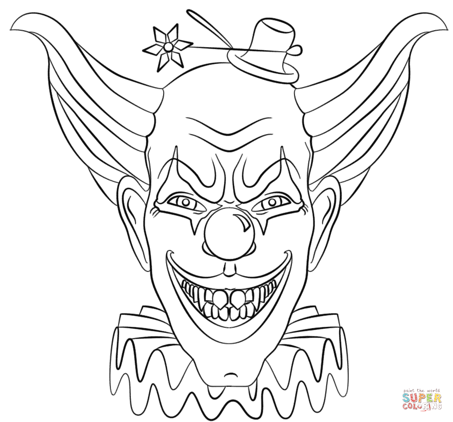 886x824 Clown Colouring Picture Clown Coloring Pages Free Printable