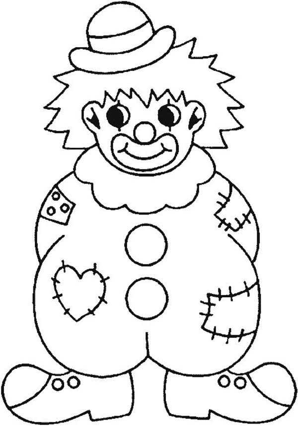 600x858 Clown Pictures To Color Scary Clown Coloring Pages Coloring Page