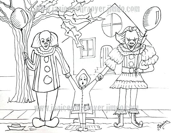 570x444 Gremlins Coloring Pages It Movie Clowns Old And New It Movie
