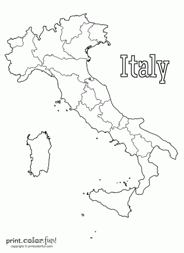 Italy Coloring Pages