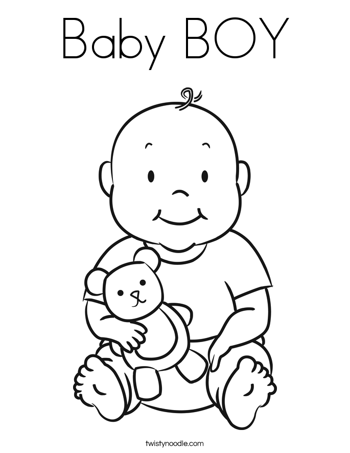 685x886 Boy Baby Shower Coloring Pages Baby Boy Coloring Page Baby