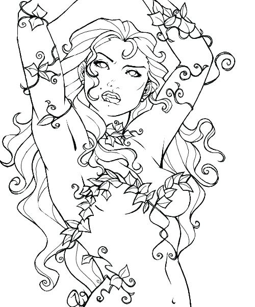 Poison Ivy Coloring Page Poison Ivy By Bear On Poison Oak Coloring 500x600 Poison Ivy Coloring Page Poison Ivy By Bear On Poison Oak Coloring