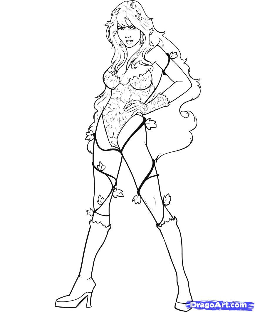 Poison Ivy Coloring Pages Beautiful Fascinating Harley Quinn 868x1061 Poison Ivy Coloring Pages Beautiful Fascinating Harley Quinn