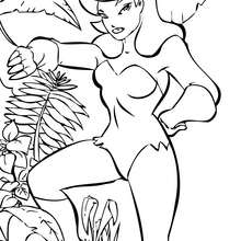 Poison Ivy Coloring Pages 220x220 Poison Ivy Coloring Pages