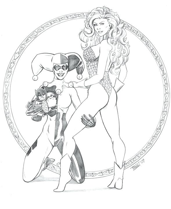 Poison Ivy Coloring Pages Icontent 589x720 Poison Ivy Coloring Pages Icontent