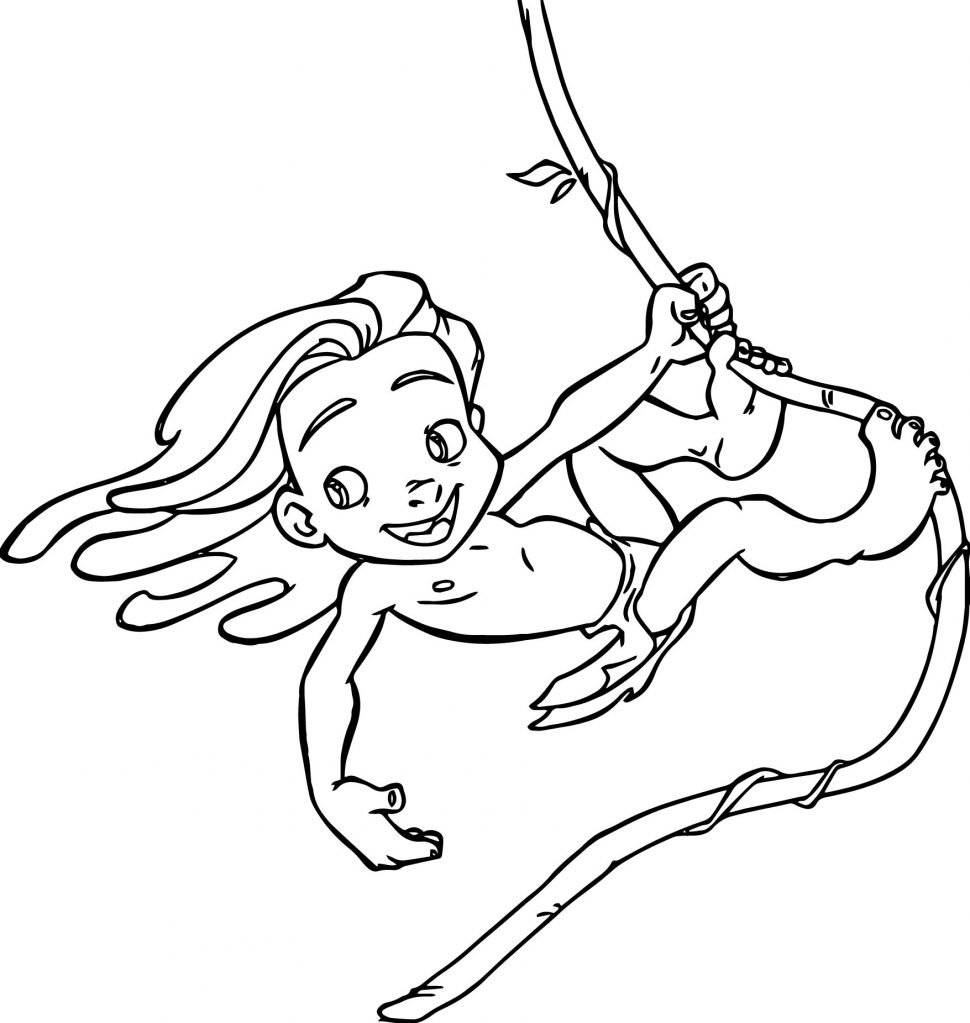 Coloring Young Tarzan Ivy Coloring Pages Wecoloringpage Book 970x1023 Coloring Young Tarzan Ivy Coloring Pages Wecoloringpage Book