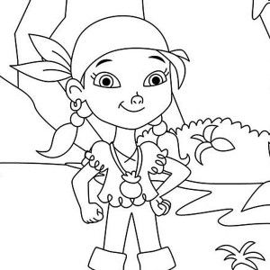 300x300 Izzy The Vice Captain Of Never Land Pirates Coloring Page Izzy