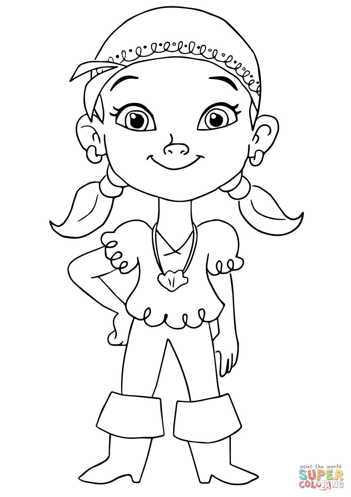 1131x1600 Izzy Pirate Coloring Page Free Printable Coloring Pages Jake