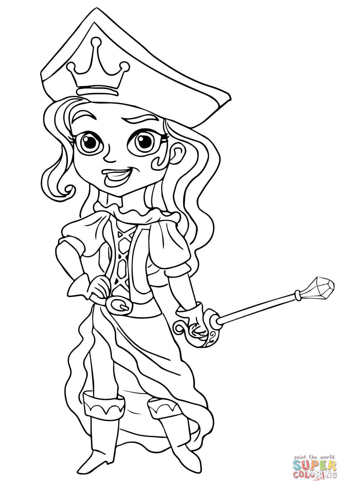 1131x1600 The Pirate Princess Coloring Page Free Printable Coloring Pages