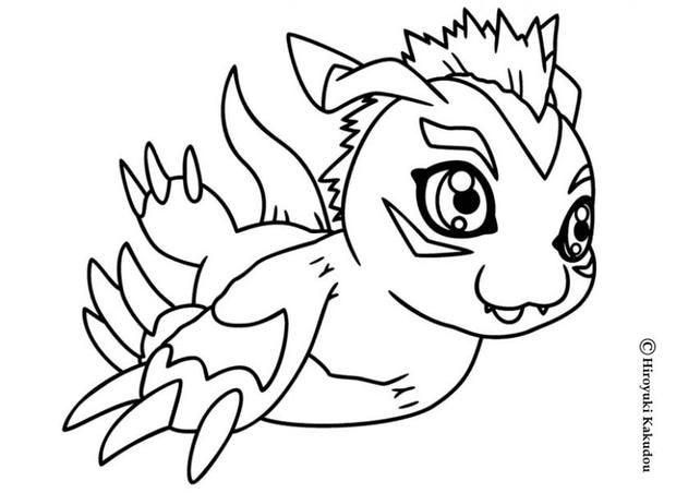 620x452 Digimon Coloring Pages