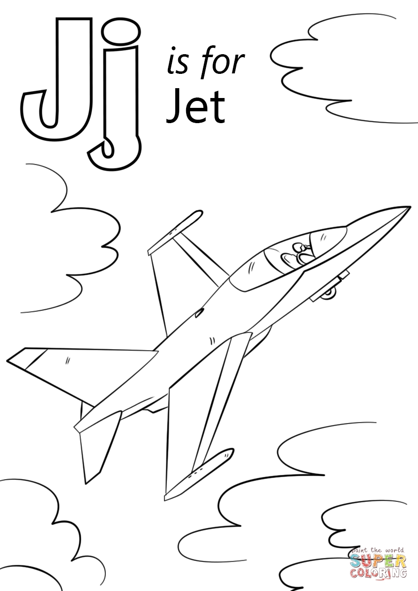 J Coloring Pages